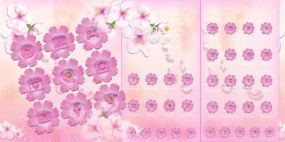 Pink Sakura Blossom Theme capture d'écran 2