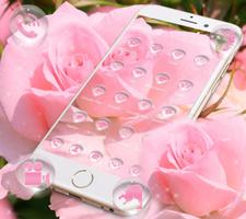 Pink Rose dewdrop theme 截圖 2