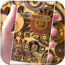 Gold Steampunk gear Theme aplikacja
