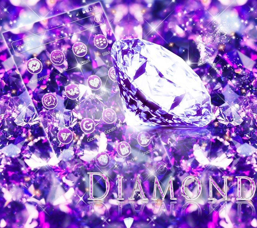 Purple Diamond Glitter Theme for Android - APK Download