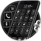 Silver Launcher Theme Free icon