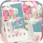 Pink Rose Theme for Launcher Rose Love आइकन