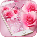 Theme Pink Rose Diamond APK
