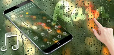 Тема стекла дождя Glass Rain