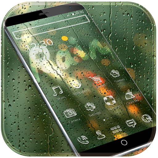 Bicchiere pioggia tema Glass Rain