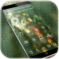 Glass Rain Theme APK download