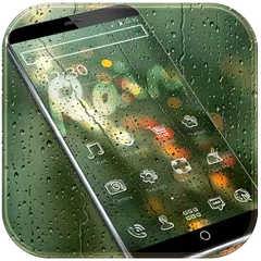download Bicchiere pioggia tema Glass Rain APK