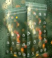 Verre pluie theme Glass Rain capture d'écran 1