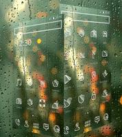 Glas Regen Thema Glass Rain Screenshot 1