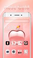 پوستر Rose Gold Apple Theme