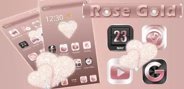 Rose gold diamond Theme