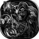 Noir crâne thème grim reaper APK