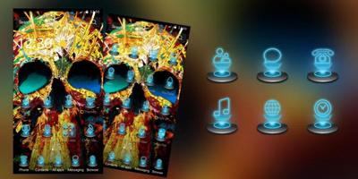 Colorido Skull Tech Hip-pop imagem de tela 3