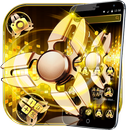 Gold Fidget Spinner Theme APK