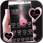ikon Cinta Tema pink jantung Pink Love Heart