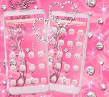 ピンクのバラダイヤモンドのテーマバラの花 Rose スクリーンショット 3