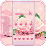 Pink Rose Theme love story icon
