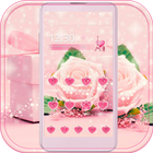 Pink Rose Theme love story ไอคอน