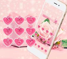 Mawar cinta pink rose Tema screenshot 1