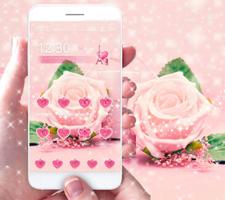 розовая роза тема pink rose скриншот 2