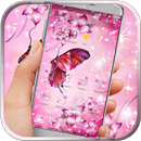 Pink butterfly launcher APK