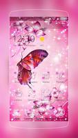 Pink butterfly launcher poster