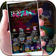 Rock graffiti Theme wallart APK download