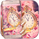 Sakura Rose Gold Watch Theme APK