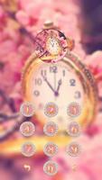 Sakura złoty zegarek Motyw screenshot 2