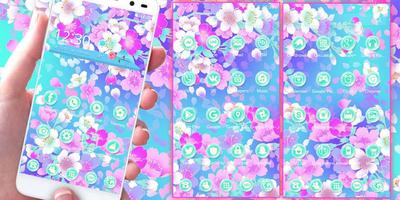 Mekar sakura bunga tema screenshot 2