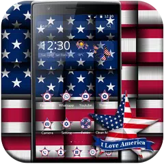 download American bandiera tema US Flag APK