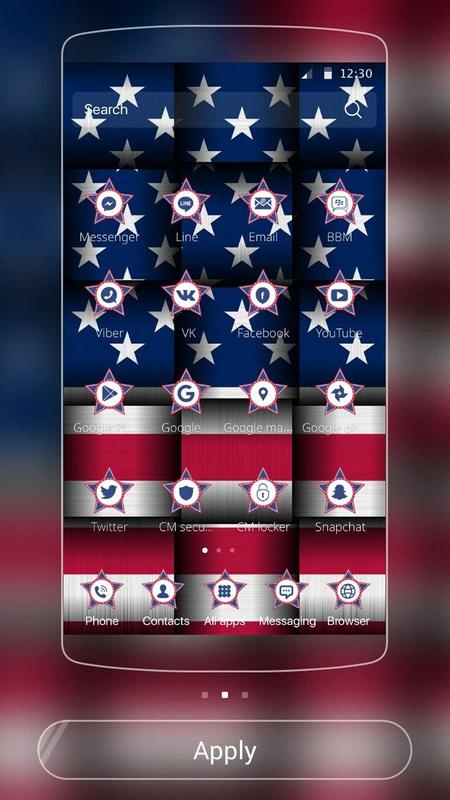 american flag theme us flag apk download free personalization app