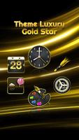 Theme Luxury Gold Star capture d'écran 1