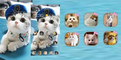 Cat theme-Cute,Adorable,Lazy captura de pantalla 2