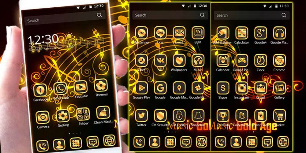Скачать Золото Музыка Мелодия Тема APK Для Android