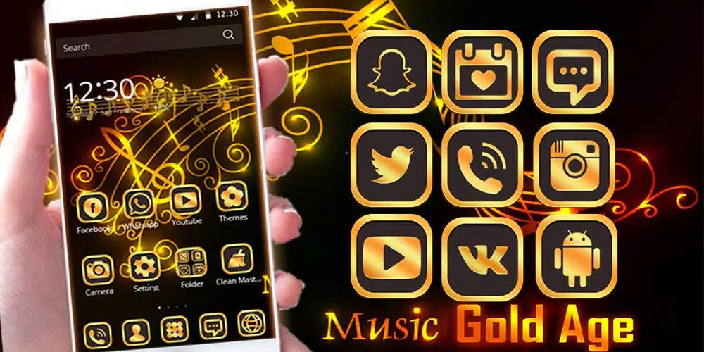 Скачать Золото Музыка Мелодия Тема APK Для Android