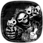 Hell Skull and Gun Theme ícone