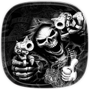 Neraka Skull dan Gun Tema APK