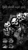Enfer Skull and Gun Theme Affiche