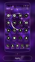 Moon Night Theme Purple moon screenshot 1