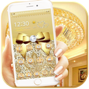 Luxo ouro gravata borboleta APK