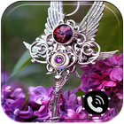 紫色钻石主题 熏衣草紫金钥匙项链 图标