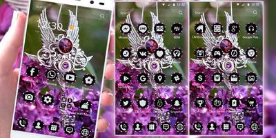 Lila Diamant Lavendel Thema Screenshot 3