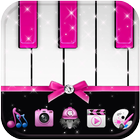 ikon Pink Piano Tema Merah muda