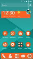 Teal Orange Theme Plakat