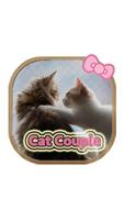 Lovely Cat couple theme poster