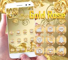 Gold Rose Theme Royal Gold capture d'écran 3