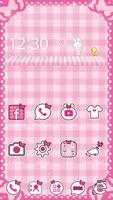 Pink Butterfly Rabbit theme تصوير الشاشة 3