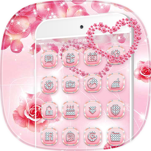 Pink Rose Diamond Theme