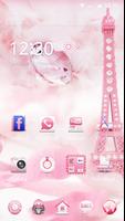 Paris Tower Diamond pink Theme تصوير الشاشة 3